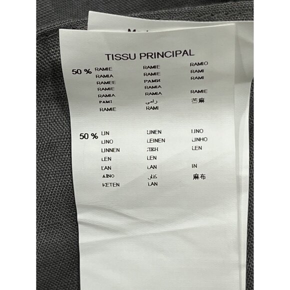 Promod Women's Grey Wide-Leg Linen‎ Blend Trousers, Size 16 - Picture 6 of 7